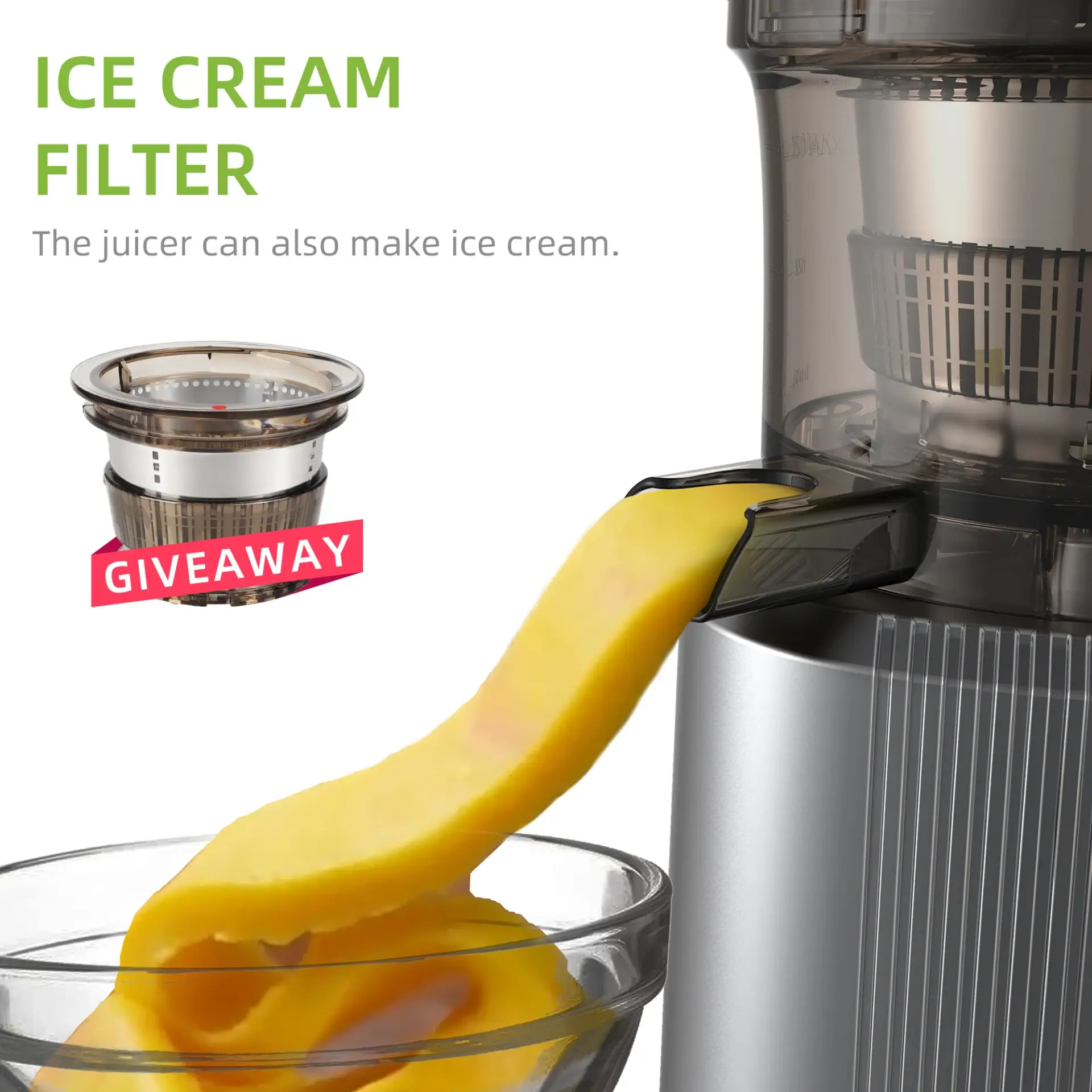 BioloMix Cold Press Juicer – 75mm Wide Feed Chute - Image 4