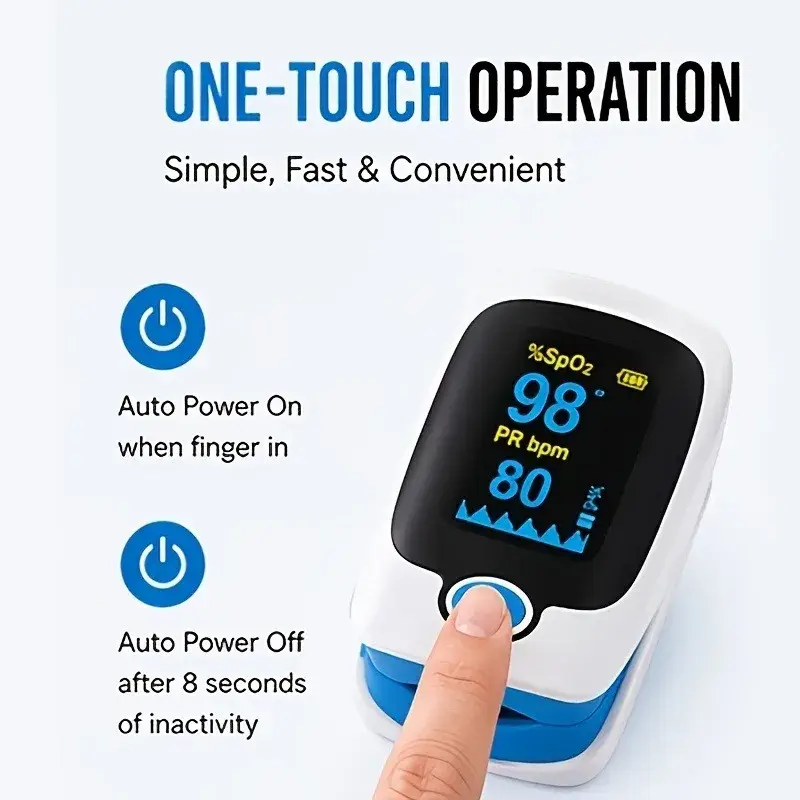 Fingertip Pulse Oximeter – Blood Oxygen & Pulse Rate Monitor - Image 3