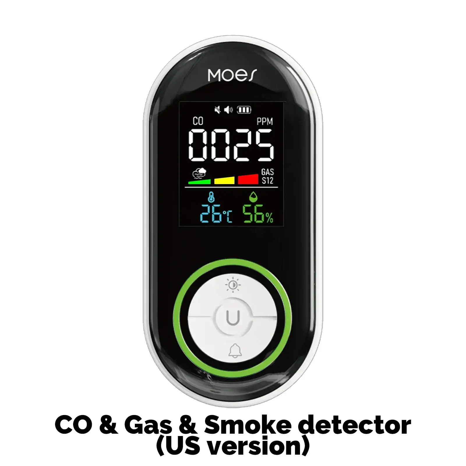 MOES Plug-In CO, Gas & Smoke Detector with Temp/Humidity Display - Image 5
