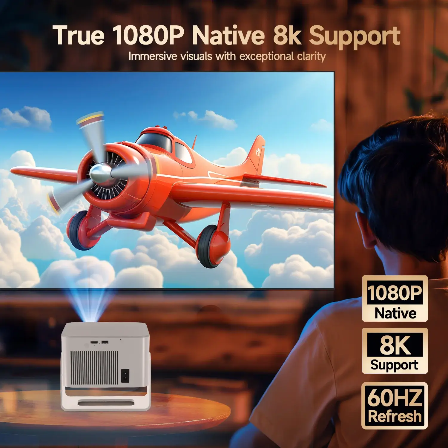 Magcubic HY350Max Portable 1080P Native Home & Outdoor Smart Projector - Image 4