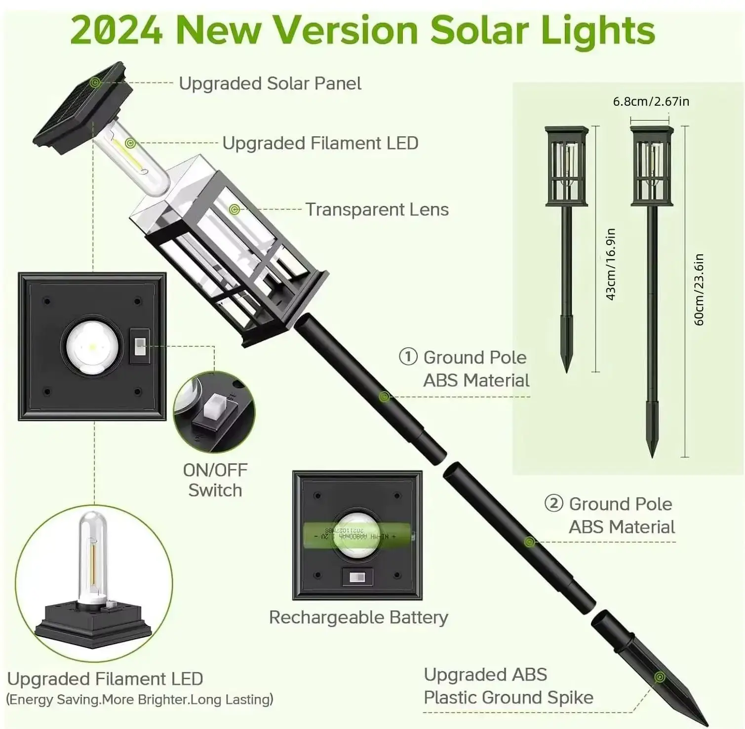 Solar Landscape Pathway Lights – Outdoor & Waterproof - Image 2