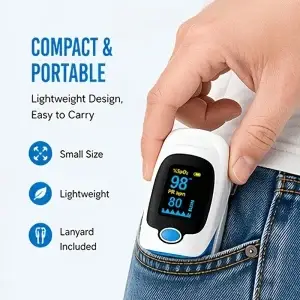 Fingertip Pulse Oximeter – Blood Oxygen & Pulse Rate Monitor - Thumbnail Image 5