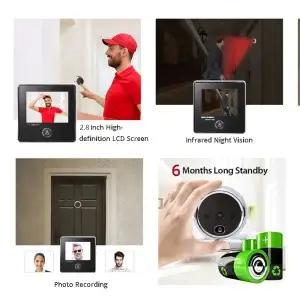 KAK 2.8" LCD Smart Digital Peephole Doorbell Camera - Thumbnail Image 3