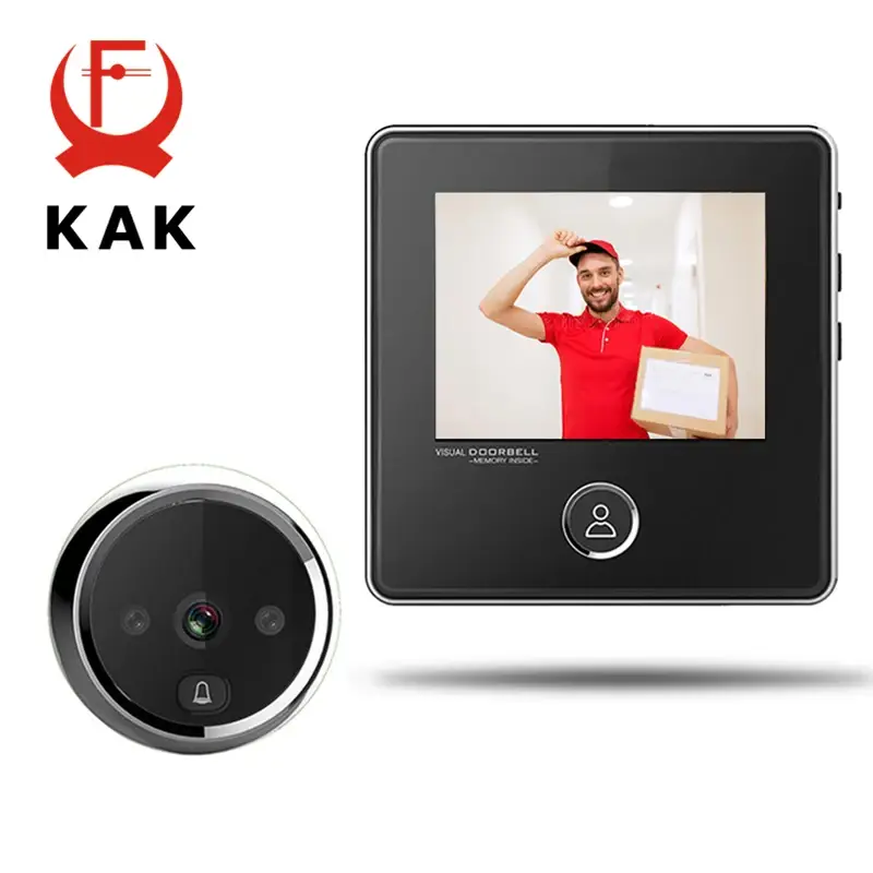 KAK 2.8" LCD Smart Digital Peephole Doorbell Camera - Image 1