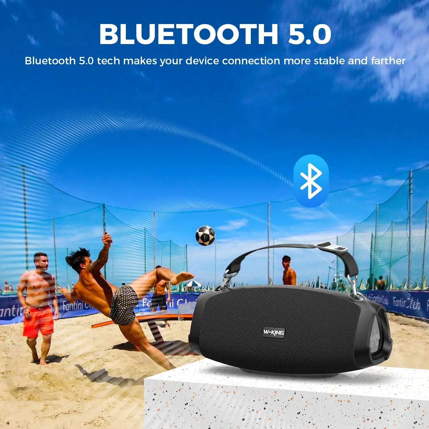 W-KING X10 120W Portable Waterproof Bluetooth Speaker - Image 3