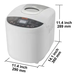 SucceBuy 15-in-1 Automatic Bread Maker with Gluten-Free Setting (2–3 lb Capacity) - Thumbnail Image 6