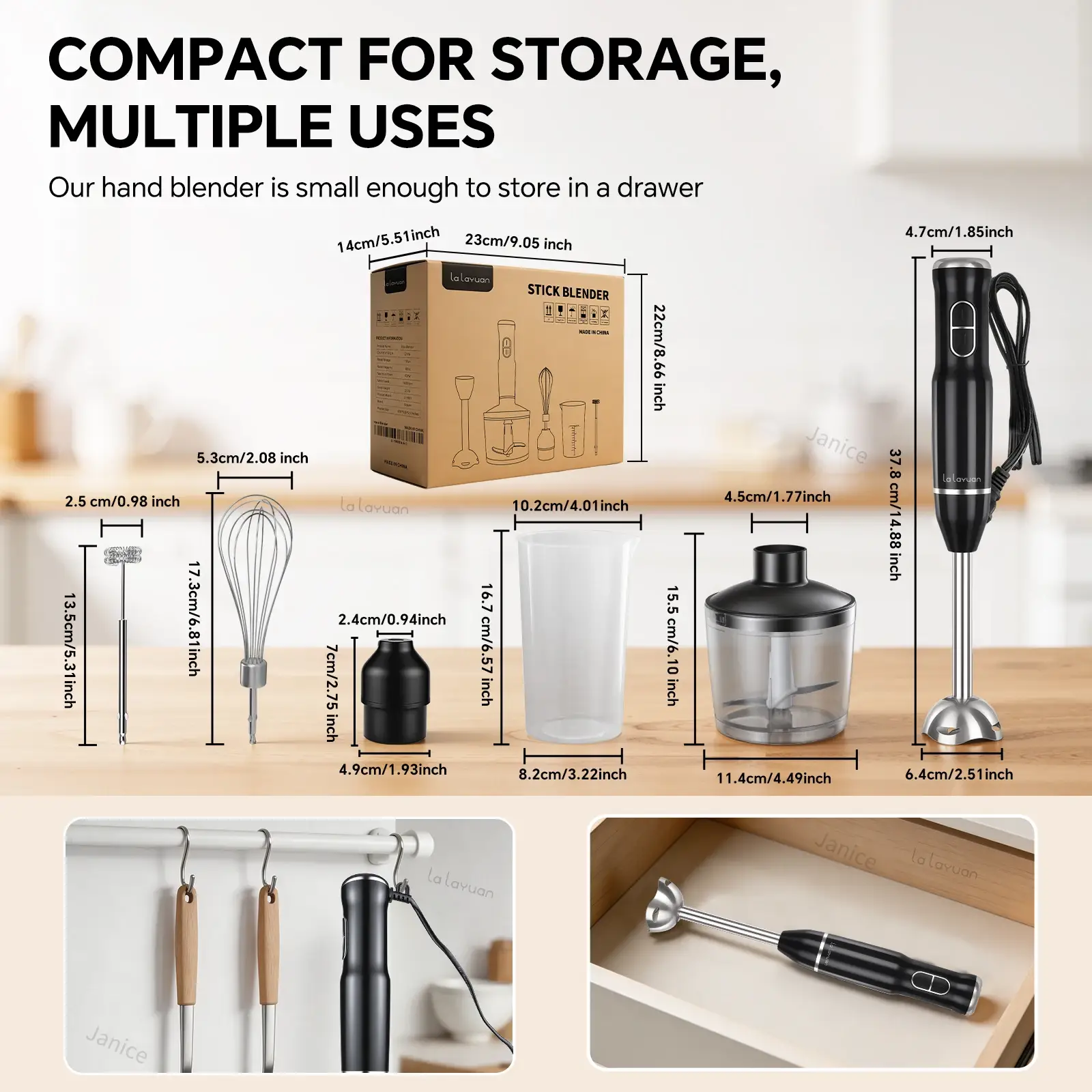 110v Multi-Purpose 5-in-1 Electric Blender Set - Image 3