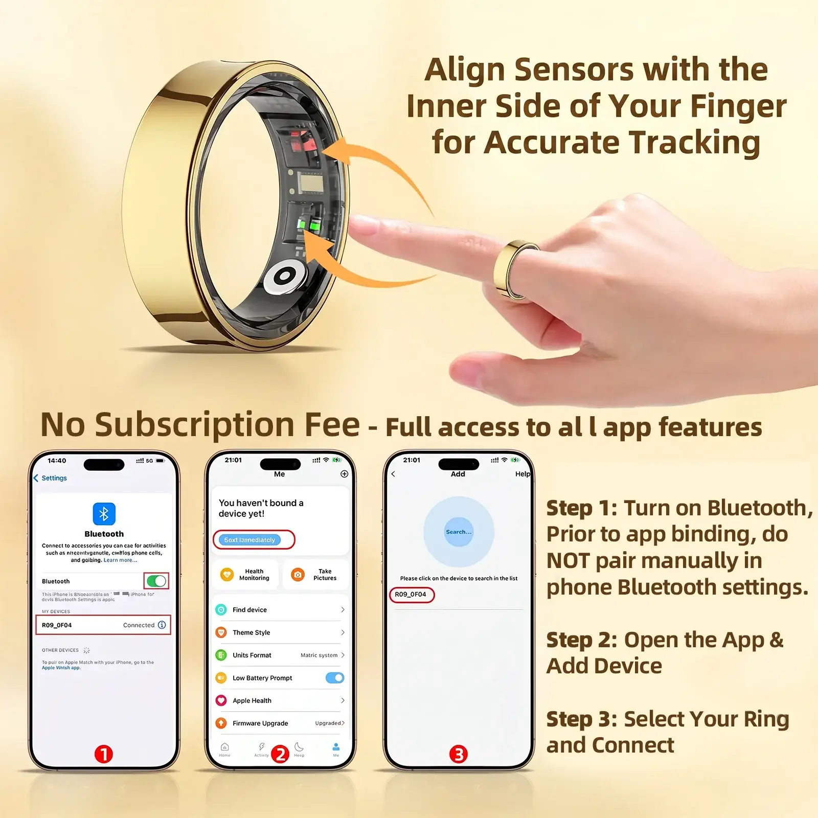 Smart Health Ring – Body Temp, Heart Rate & Sleep Monito - Image 5