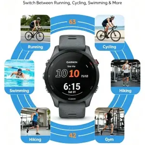 Garmin Forerunner 255 (46mm) GPS Sports Smartwatch – 5ATM & 14-Day Battery - Thumbnail Image 3