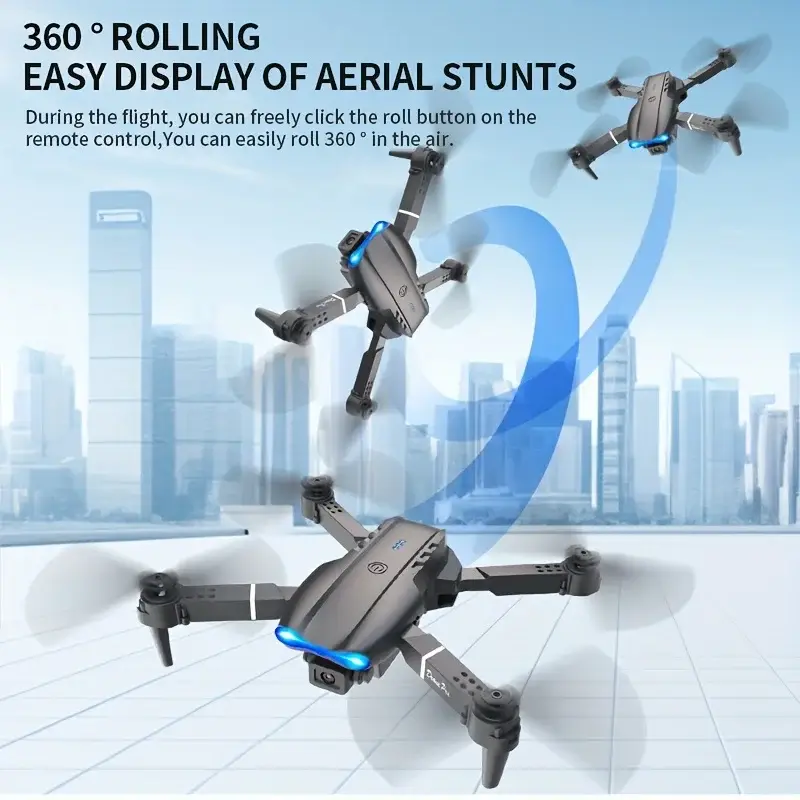 E99 Pro Max Foldable Mini Drone with Dual HD Camera & Screen Controller - Image 3