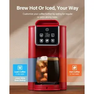 Single Serve Hot & Iced Coffee Maker for K-Cup & Ground coffee - Thumbnail Image 2