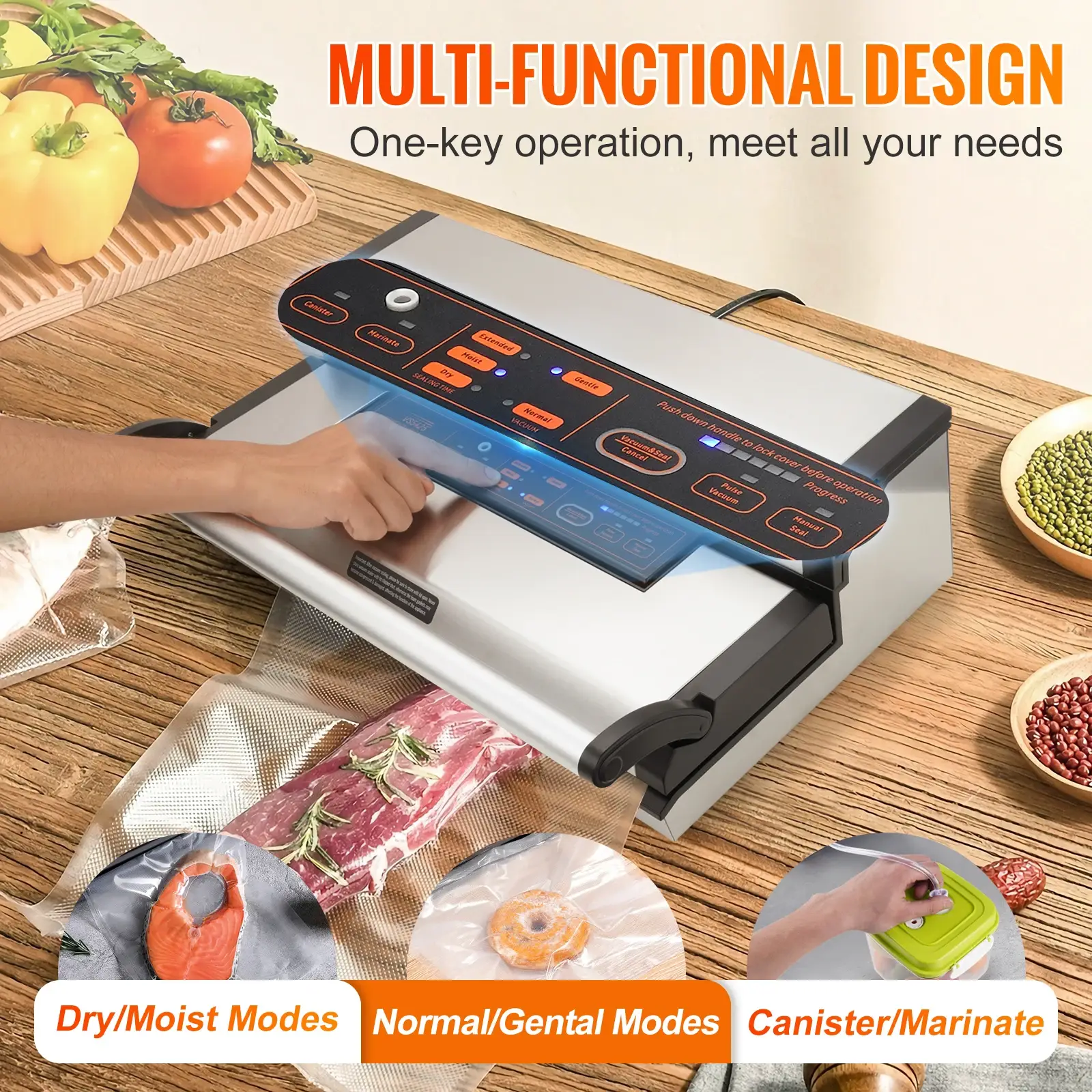 SucceBuy Commercial Vacuum Sealer Machine for Food Preservation - Image 5