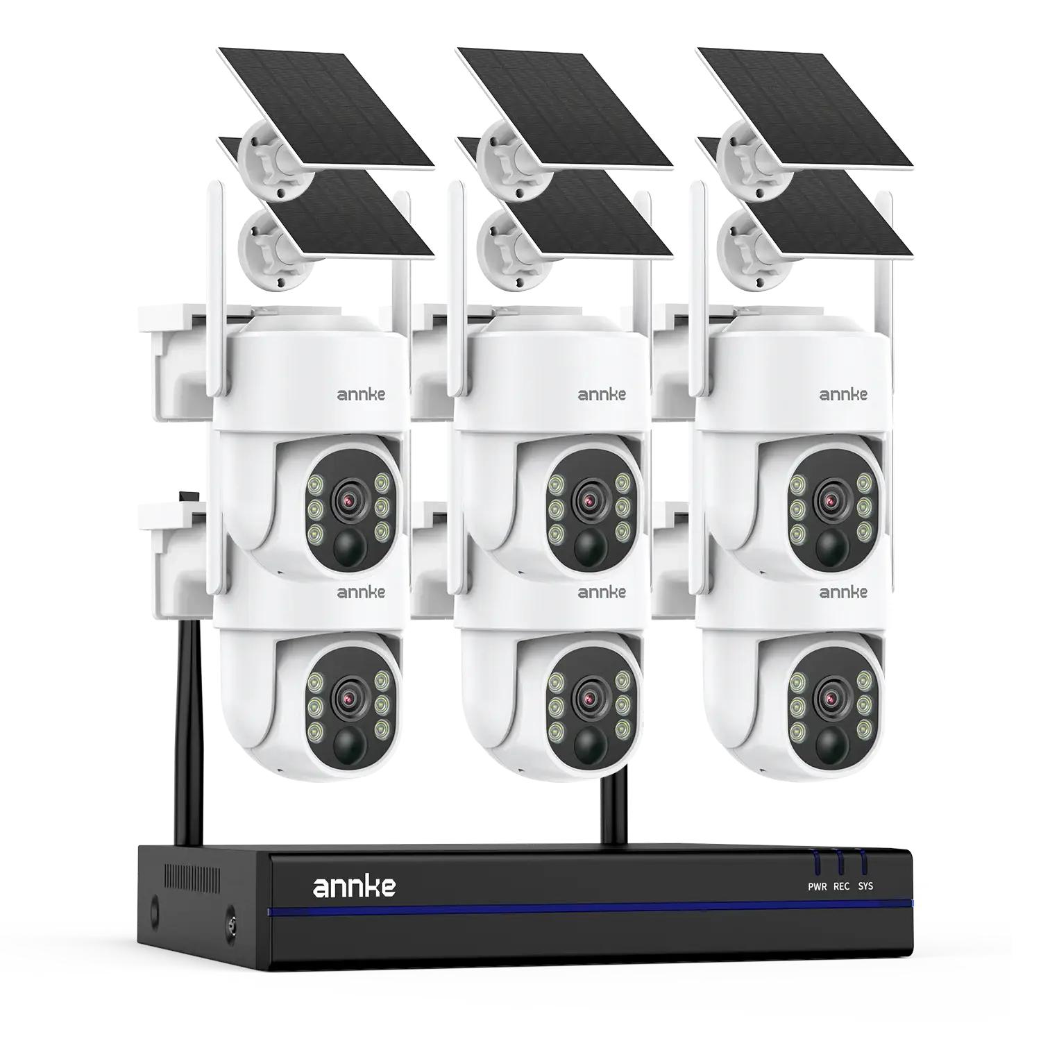 ANNKE 4MP Outdoor Security Solar Wireless PT Camera System with 16CH NVR - Image 6