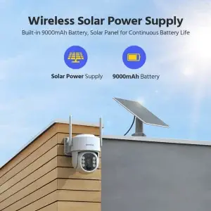 ANNKE 4MP Outdoor Security Solar Wireless PT Camera System with 16CH NVR - Thumbnail Image 5
