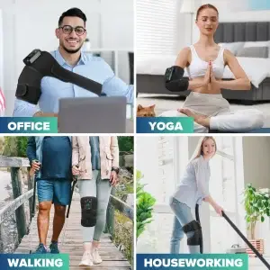 3-in-1 Heated Massager Brace for Knee, Shoulder & Elbow - Thumbnail Image 4
