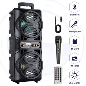 3000W Portable Bluetooth Party Speaker with Subwoofer - Thumbnail Image 5