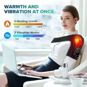 3-in-1 Heated Massager Brace for Knee, Shoulder & Elbow - Thumbnail Image 2