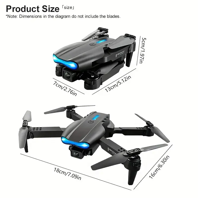 E99 Pro Max Foldable Mini Drone with Dual HD Camera & Screen Controller - Image 5