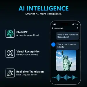 KAIGERR Smart Glasses – 13MP  4K AI Camera & Bluetooth Audio - Thumbnail Image 5