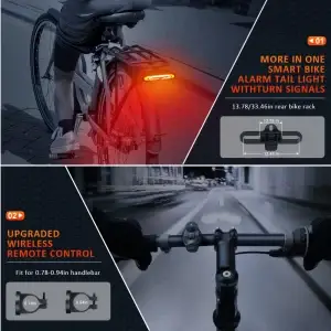 Smart Waterproof Anti-Theft Bike Tail Light & Motion Alarm - Thumbnail Image 3