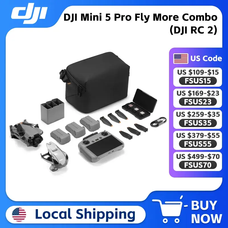 DJI Mini 5 Pro Fly More Combo (DJI RC 2) - Image 1