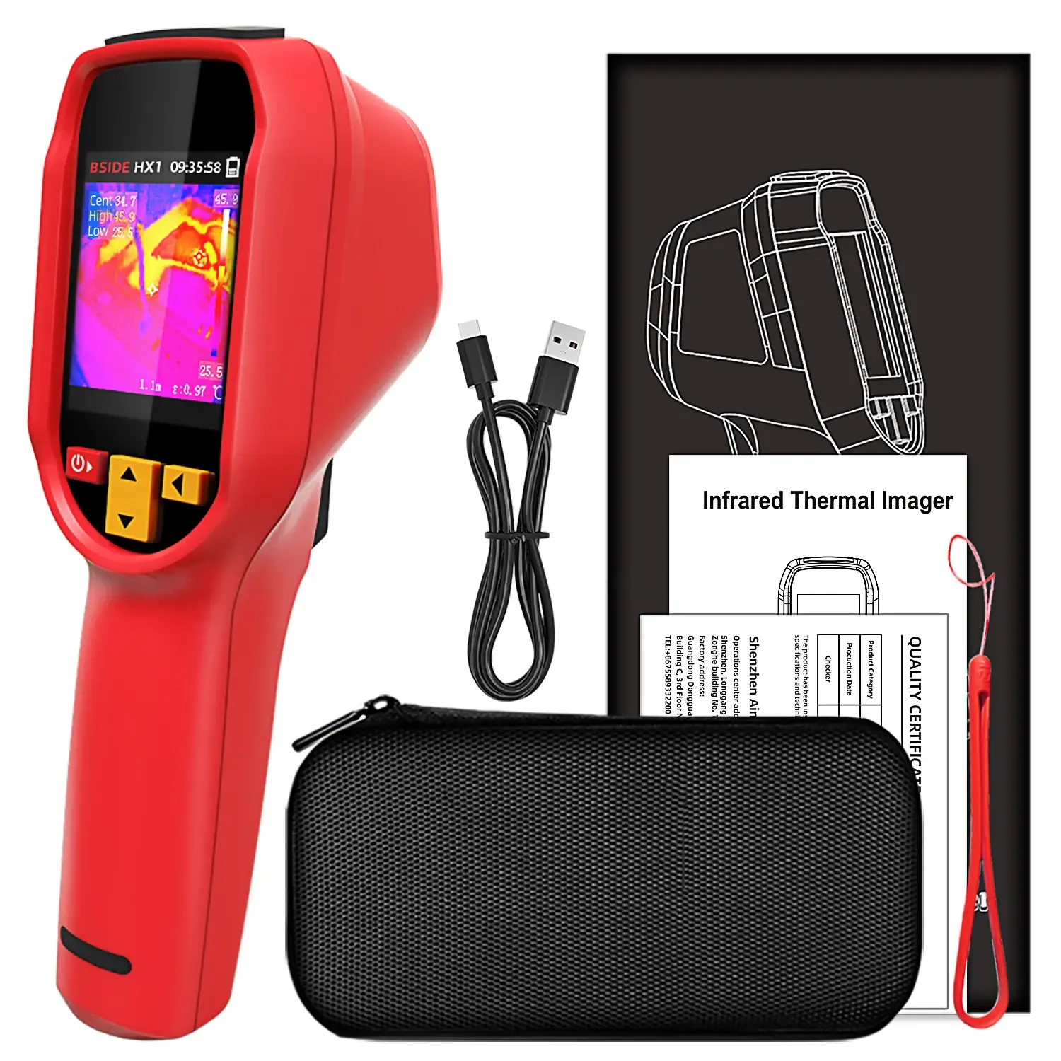 BSIDE Professional Handheld Thermal Imaging Camera (-20°C to 550°C) with PC Software - Image 5