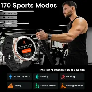 KOSPET TANK T3 Ultra Rugged Fitness Smartwatch with GPS - Thumbnail Image 5