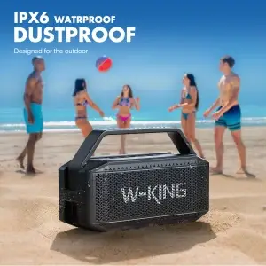 W-KING D9-1 IPX6 100W Peak Waterproof Portable Bluetooth Speaker - Thumbnail Image 4