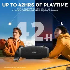 W-KING X10 120W Portable Waterproof Bluetooth Speaker - Thumbnail Image 4