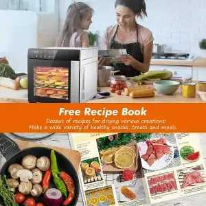 8-Tray Digital Stainless Steel Food Dehydrator with Timer - Thumbnail Image 5