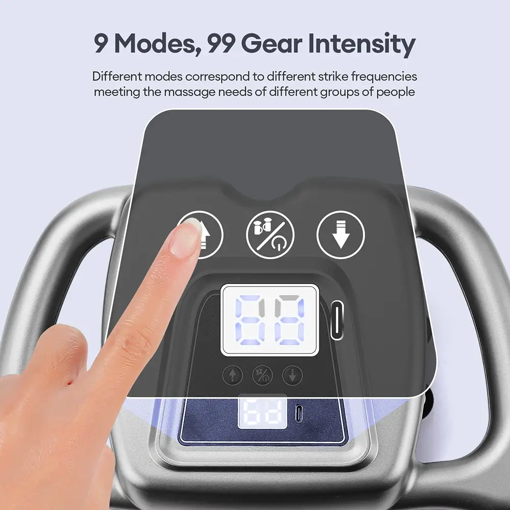 24-Head Fascia Gun 99 Levels Strength High-Frequency Vibration Body Massage Gun Back and Waist,  Neck and Shoulder Massager - Image 2
