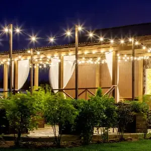 200FT Shatterproof Outdoor ST38 LED Globe String Lights with Bulbs - Thumbnail Image 3