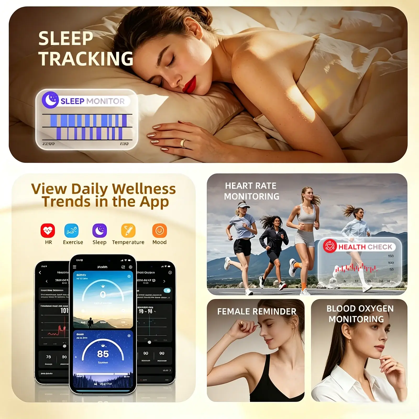 Smart Health Ring – Body Temp, Heart Rate & Sleep Monito - Image 3