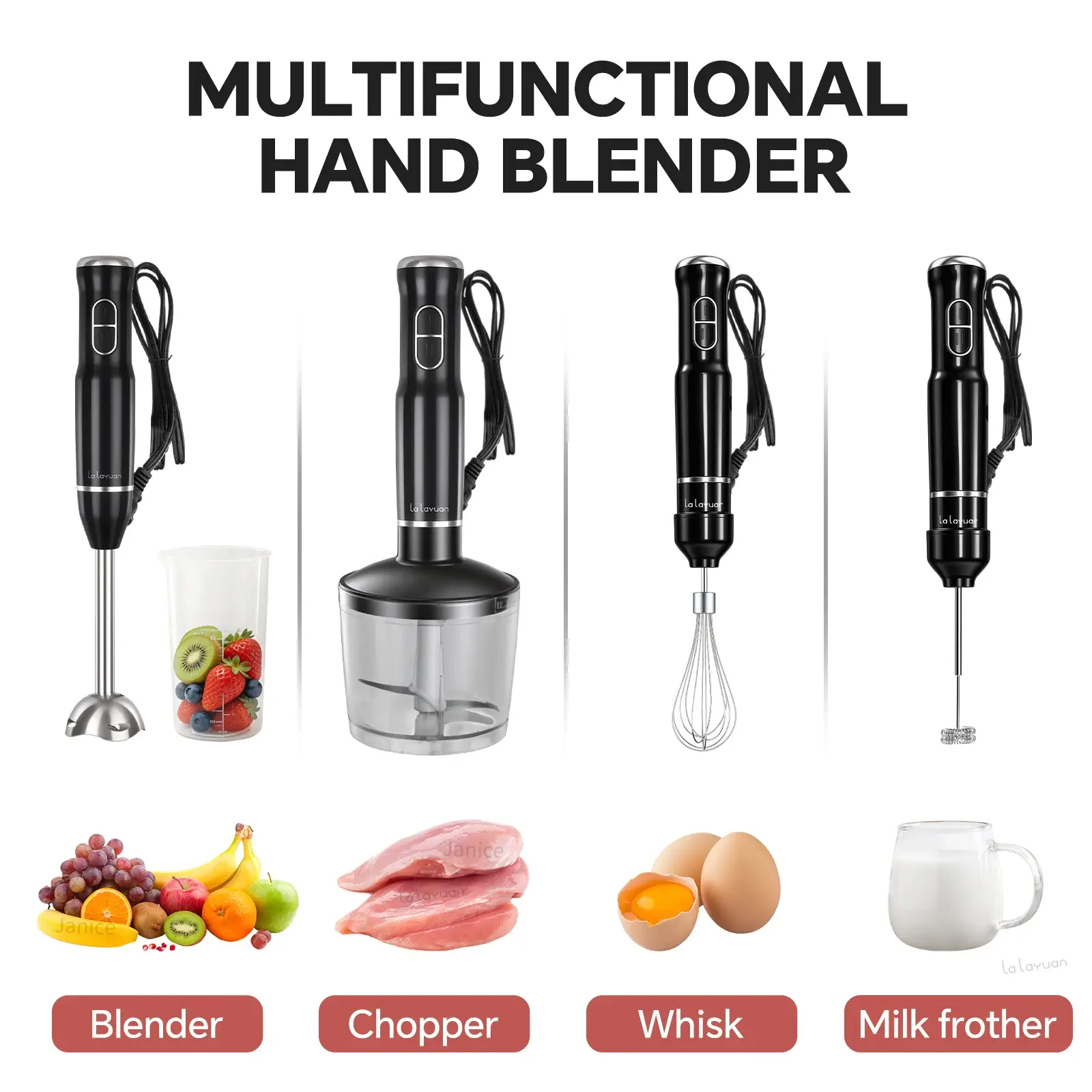 110v Multi-Purpose 5-in-1 Electric Blender Set - Image 5