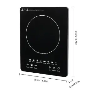 750W Portable Induction Cooktop with 8 Presets - Thumbnail Image 2